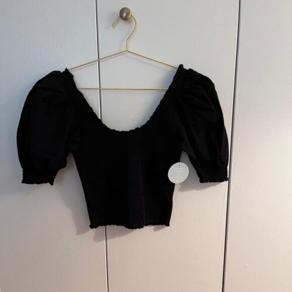 The Aiko Nap Top | Black Cotton | S - Picture 4 of 5